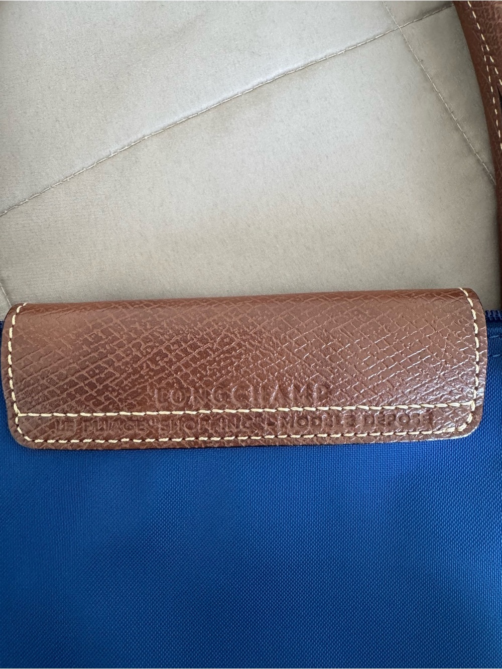 LONGCHAMP LE PLIAGE ORIGINAL M TOTE ROYAL BLUE BAG - Picture 4 of 11
